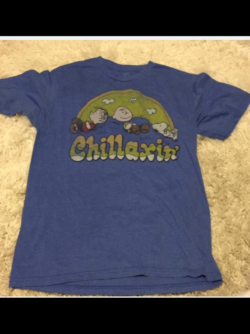 Peanuts Chillaxin Graphic Tee - Blue